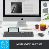 Logitech K580 Slim Multi-Device Wireless Keyboard – Bluetooth/Receiver, Compact, Easy Switch - Graphite