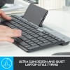 Logitech K580 Slim Multi-Device Wireless Keyboard – Bluetooth/Receiver, Compact, Easy Switch - Graphite