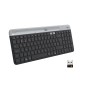Logitech K580 Slim Multi-Device Wireless Keyboard – Bluetooth/Receiver, Compact, Easy Switch - Graphite