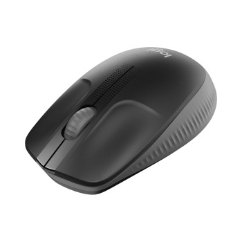 Logitech M190 Wireless Mouse , Full Size Ambidextrous Curve Design, 18-Month Battery-Black