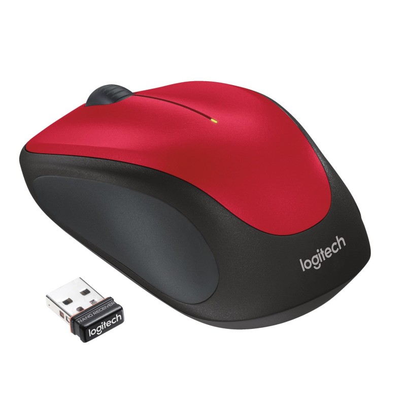 Logitech M235 Wireless Mouse, 1000 DPI Optical Tracking, 12 Month Life Battery, Compatible with Windows, Mac, Chromebook/PC/Laptop - Grey