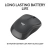 Logitech M240 Silent Bluetooth Mouse, Compact, Portable, Smooth Tracking, 18-Month Battery