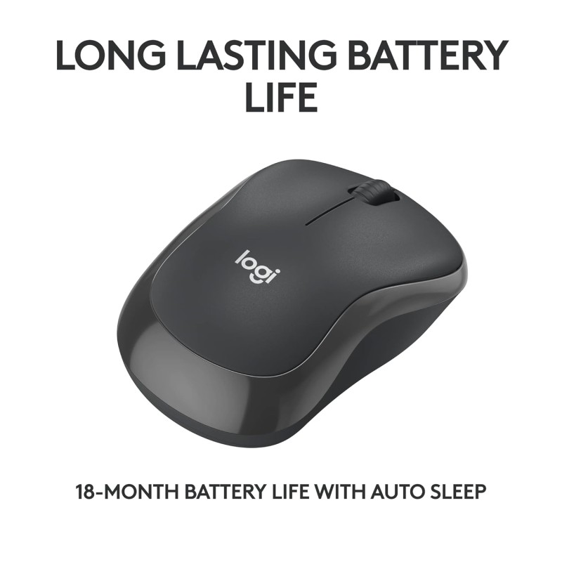 Logitech M240 Silent Bluetooth Mouse, Compact, Portable, Smooth Tracking, 18-Month Battery