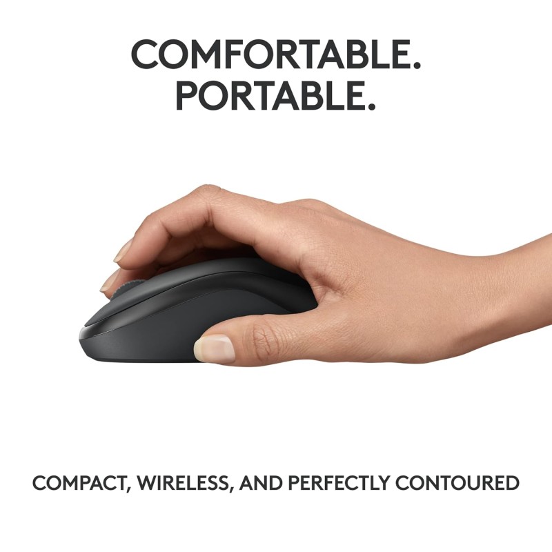 Logitech M240 Silent Bluetooth Mouse, Compact, Portable, Smooth Tracking, 18-Month Battery