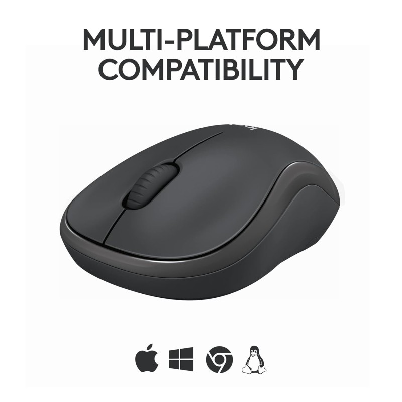 Logitech M240 Silent Bluetooth Mouse, Compact, Portable, Smooth Tracking, 18-Month Battery
