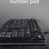 Logitech MK120 Wired USB Keyboard and Mouse Set for Windows, Optical Wired Mouse - Black