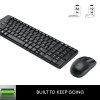 Logitech MK215 Wireless Keyboard and Mouse Combo for Windows, 2.4 GHz Wireless, Compact Design Black