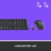 Logitech MK215 Wireless Keyboard and Mouse Combo for Windows, 2.4 GHz Wireless, Compact Design Black