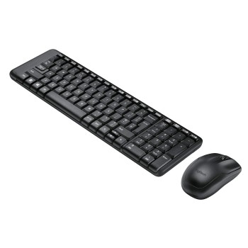 Logitech MK215 Wireless Keyboard and Mouse Combo for Windows, 2.4 GHz Wireless, Compact Design Black