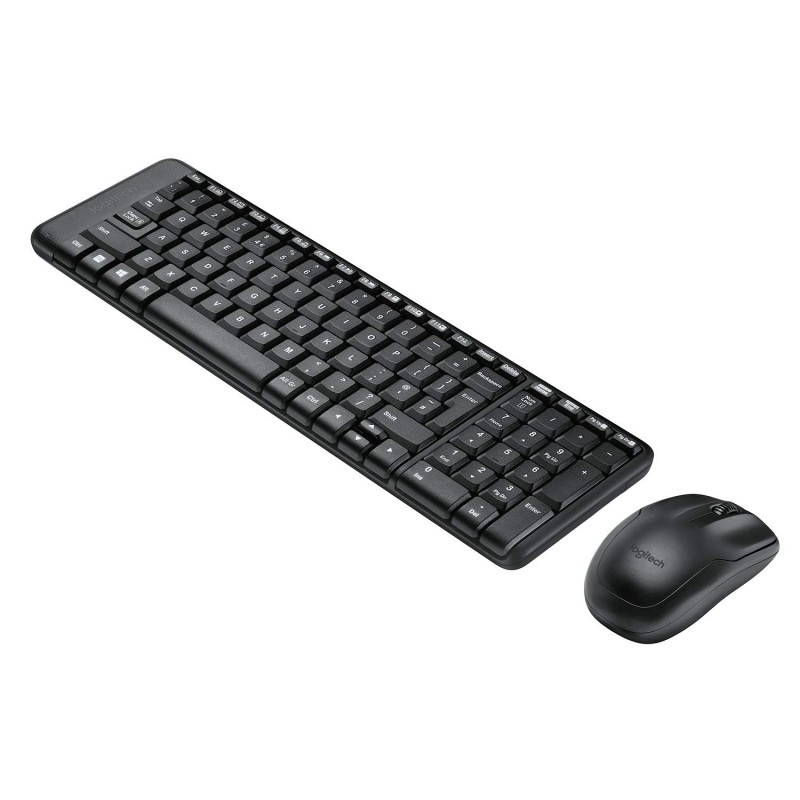 Logitech MK215 Wireless Keyboard and Mouse Combo for Windows, 2.4 GHz Wireless, Compact Design Black