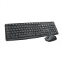 Logitech MK235 Wireless Keyboard and Mouse Combo for Windows, 2.4 GHz Wireless with Nano USB-Receiver