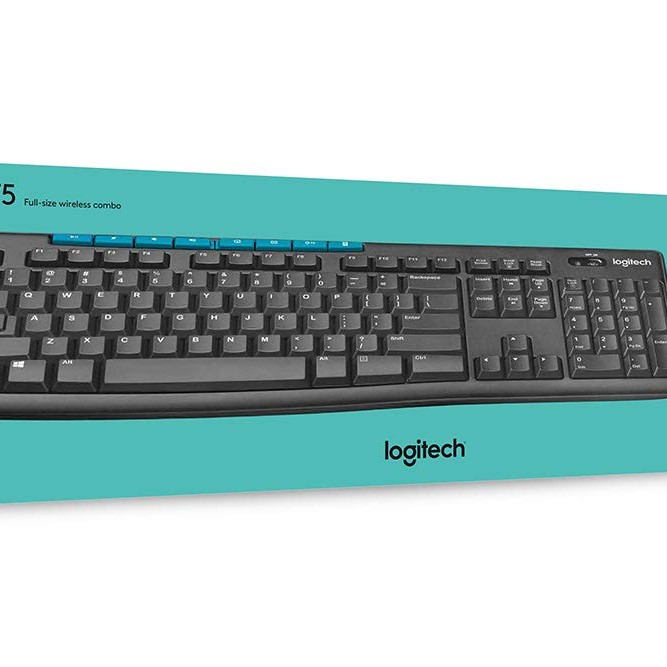 Logitech MK275 Wireless Keyboard and Mouse Combo for Windows, 2.4 GHz Wireless, Compact Wireless Mouse