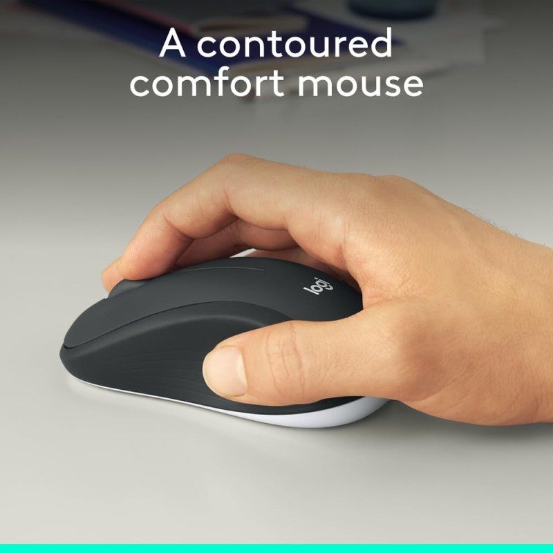 Logitech MK540 Advanced Wireless Keyboard and Mouse Combo for Windows, 2.4 GHz Unifying USB-Receiver - Black