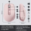 Logitech MX Anywhere 3 Compact Performance Mouse – Wireless, Magnetic Scrolling, Ergonomic, 4000DPI Sensor, Custom Buttons, USB-C, Bluetooth Chrome - Rose