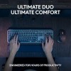 Logitech MX Keys S Combo - Performance Wireless Keyboard and Mouse with Palm Rest, Customisable Illumination, Fast Scrolling, Bluetooth, USB C, for Windows, Linux, Chrome,