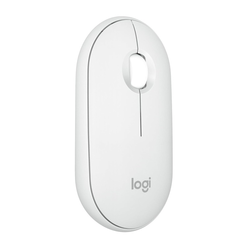 Logitech Pebble Mouse 2 M350s Slim Bluetooth Wireless Mouse, Portable, Lightweight, Customisable Button - Tonal Graphite