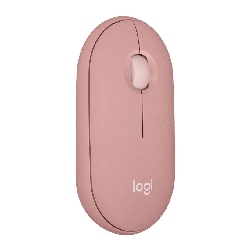 Logitech Pebble Mouse 2 M350s Slim Bluetooth Wireless Mouse, Portable, Lightweight, Customisable Button - Tonal Graphite