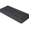 Logitech Signature K650 Wireless Keyboard with Wrist Rest, Full-Size, BLE Bluetooth or Logi Bolt USB Receiver, Comfort Deep-Cushioned Keys, Numpad, Compatible with Most OS/PC/Windows/Graphite