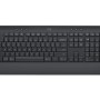 Logitech Signature K650 Wireless Keyboard with Wrist Rest, Full-Size, BLE Bluetooth or Logi Bolt USB Receiver, Comfort Deep-Cushioned Keys, Numpad, Compatible with Most OS/PC/Windows/Graphite