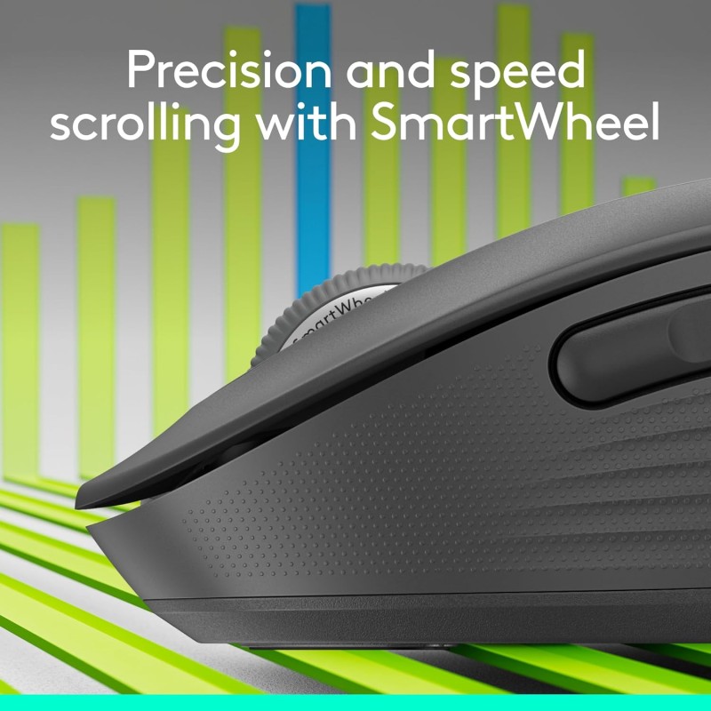 Logitech Signature M650 L Full Size Wireless Mouse - for Large Sized Hands, 2-Year Battery