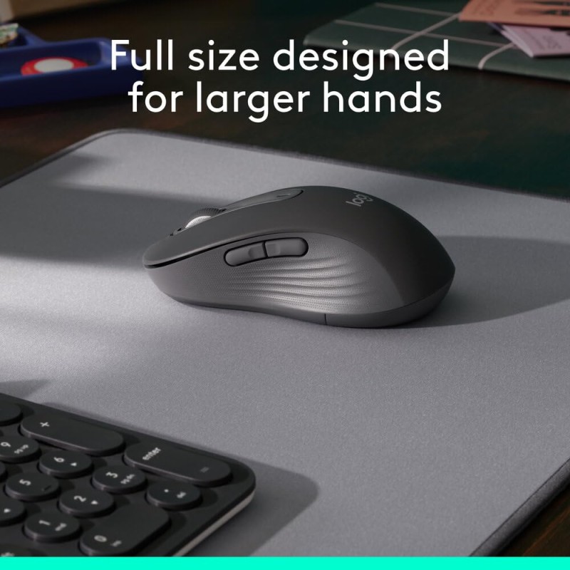 Logitech Signature M650 L Full Size Wireless Mouse - for Large Sized Hands, 2-Year Battery