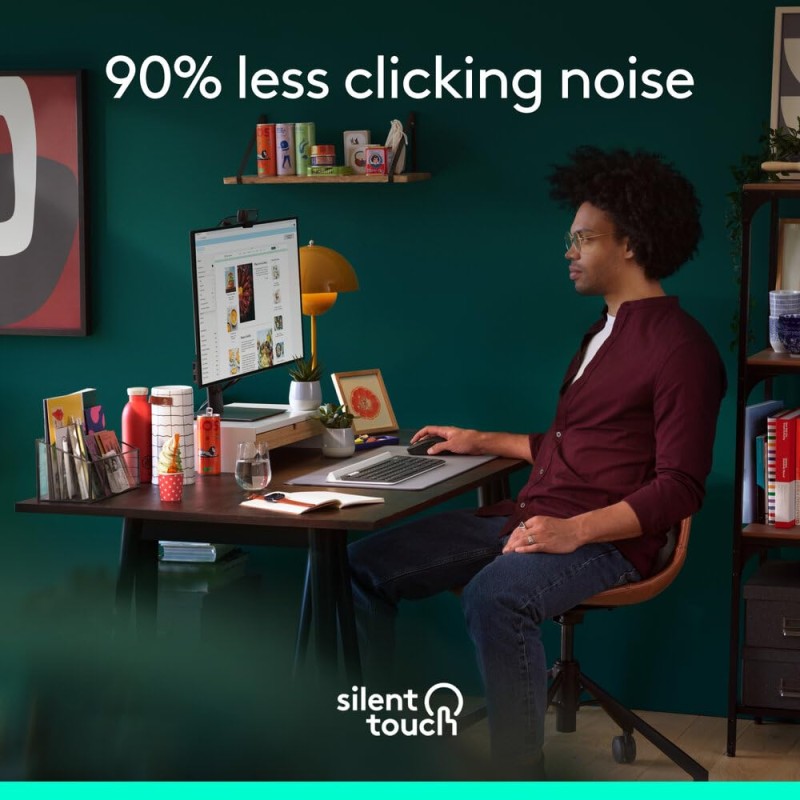 Logitech Signature M650 L Full Size Wireless Mouse - for Large Sized Hands, 2-Year Battery