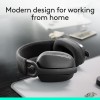 Logitech Zone Vibe 100 Lightweight Wireless Over-Ear Headphones with Noise-Cancelling Microphone, Advanced Multipoint Bluetooth Headset, Works with Teams, Google Meet, Zoom, Mac/PC - Graphite