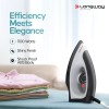 Longway Kwid Light Weight Non-Stick Teflon Coated Dry Iron, Electric Iron for Clothes (1100 Watt, Black)