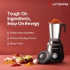 Longway Super Pro Juicer Mixer Grinder | Up to 750 Watt Powerful Motor | 4 Jars for Grinding, Mixing, Juicing Black & Gray
