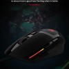 MEETION MT-G3325 Professional Wired Gaming Mouse, Up to 10000 DPI, 8 Programmable Buttons, 100 IPS Tracking Speed, Polling Rate 125-1000Hz MS, 5000 FPS, Aluminium Alloy Footpad, Compatible with PC/Mac