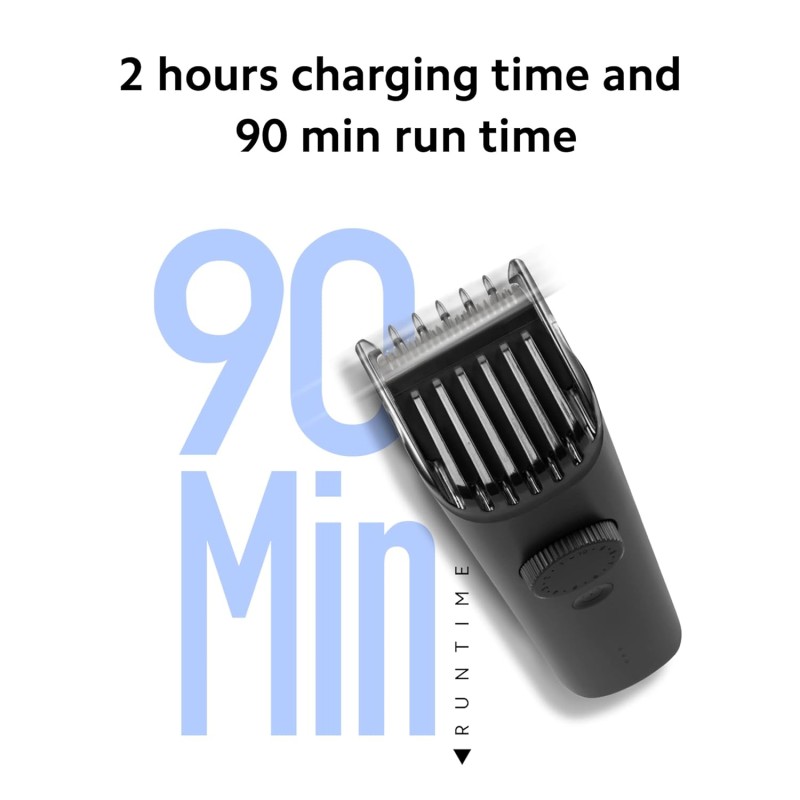 MI Xiaomi Beard Trimmer 2C With High Precision Trimming | 2 Beard Comb | USB Type-C | Fast Charging | 0.5mm Precision | 40 Length Settings | 90 Min Run Time, Black