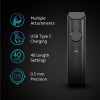 MI Xiaomi Grooming Kit,(Trimmer Kit) All-In-One Professional Styling trimmer, Body Groomer, Nose & Ear Hair Trimming blade, Beard Comb,40 Length Settings,0.5mm Precision,Type-C & 90 min Run Time,Black