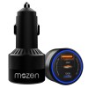 MOZEN by AMKETTE Drive Ultra 3 in 1 130W Car Charger/car Laptop Charger Fast Charging Type C 100W + USB-A + C 30W, Metallic Build, Advanced PowerSplit