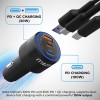 MOZEN by AMKETTE Drive Ultra 3 in 1 130W Car Charger/car Laptop Charger Fast Charging Type C 100W + USB-A + C 30W, Metallic Build, Advanced PowerSplit