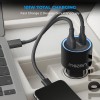 MOZEN by Amkette Drive Max 101W Car Charger Type C 65W + USB-A 36W Dual Port Fast Car Charger, ABS Build with Metallic Shell with Voltsafe and
