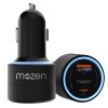 MOZEN by Amkette Drive Max 101W Car Charger Type C 65W + USB-A 36W Dual Port Fast Car Charger, ABS Build with Metallic Shell with Voltsafe and