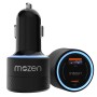 MOZEN by Amkette Drive Max 101W Car Charger Type C 65W + USB-A 36W Dual Port Fast Car Charger, ABS Build with Metallic Shell with Voltsafe and