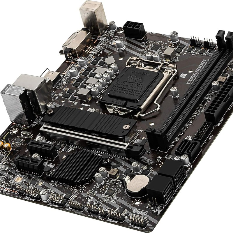MSI B460M-A PRO ProSeries Motherboard (mATX, 10th Gen Intel Core, LGA 1200 Socket, DDR4, M.2 Slot, USB 3.2 Gen 1, 2.5G LAN, DVI/HDMI)