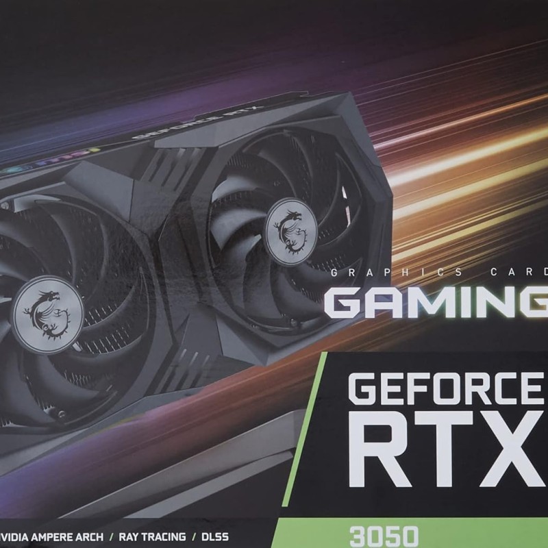 MSI GeForce RTX 3050 8 GB Gaming X 8G pci_e_x16 GDDR6 PCI Express Gen 4.0 x8 Gaming Graphic Card