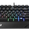 MSI Vigor GK20 US Backlit RGB Wired Dedicated Hotkeys Anti-Ghosting Water Resistant Gaming Keyboard Black