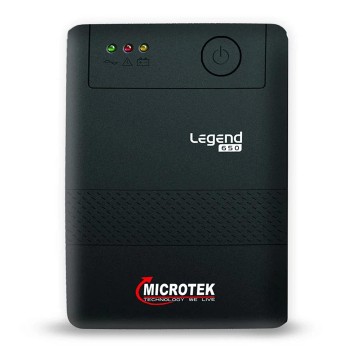 Microtek Legend 650 Line Interactive UPS 650VA/360W, Micro Processor Based UPS System, an Ideal Power Backup & Protection for Desktop PC & Home Office with 2 Years on Electronics and 1 year on Battery