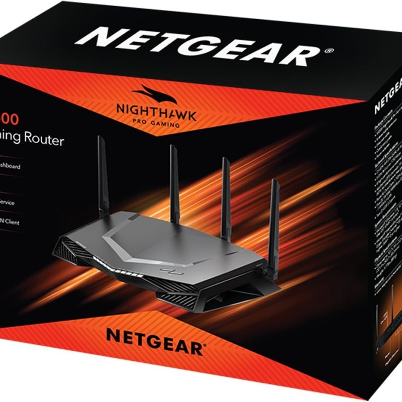 NETGEAR Nighthawk Pro Gaming XR500 Wi-Fi Router with 4 Ethernet Ports and Wireless speeds up to 2.6 Gbps, AC2600, Optimized for Low Ping
