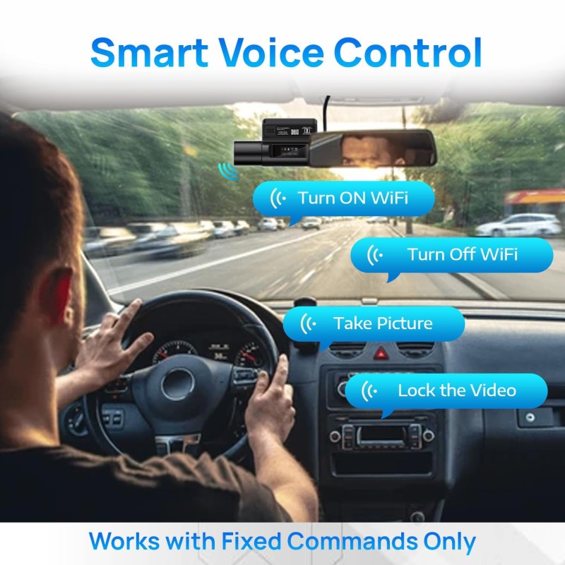 NEXDIGITRON ACE 2 Car Dash Camera with in-Built GPS Logger, Native 2K 1440P, Intuitive Screen, Voice Control