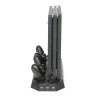 New World PS4 Pro Vertical Stand Cooling Fan Controller Charger Dock USB hub For PS4 Pro Playstation 4 Pro Console