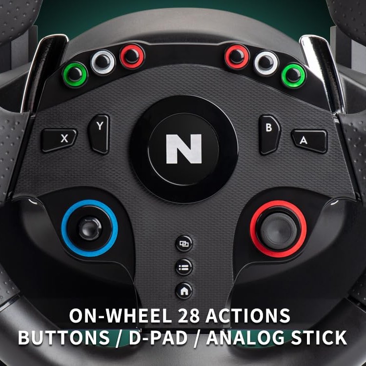 NiTHO Drive Pro ONE Gaming Racing Wheel with Separate Shifter and Floor Pedals, Steering Wheel for PC, PS4, Xbox One, Xbox Series X|S, Switch, 270 Degree Zero Dead Zone Driving Car Simulator