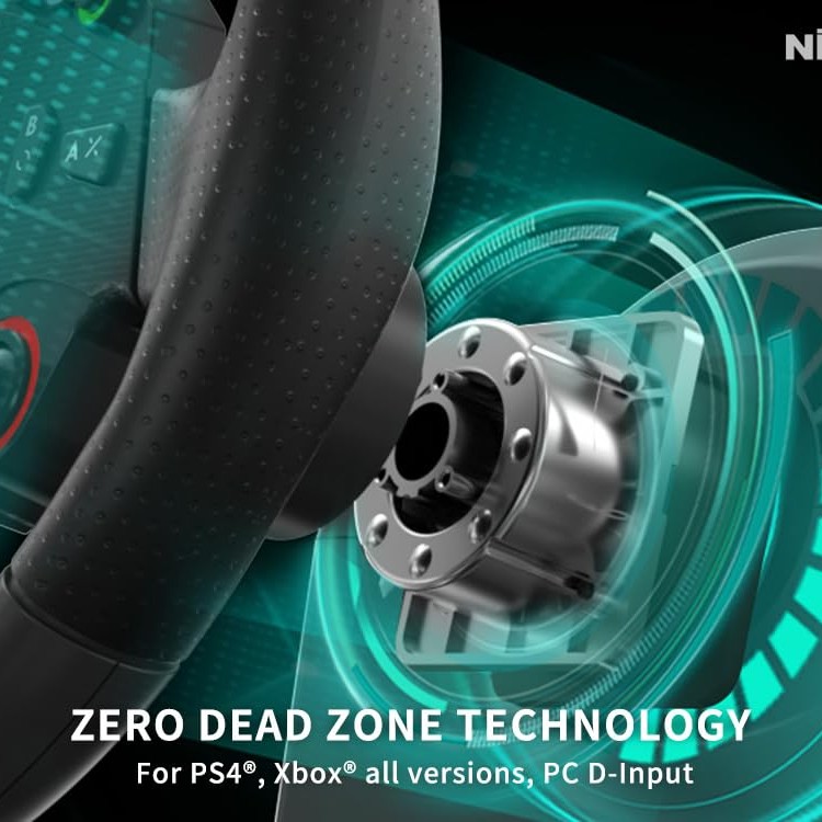 NiTHO Drive Pro ONE Gaming Racing Wheel with Separate Shifter and Floor Pedals, Steering Wheel for PC, PS4, Xbox One, Xbox Series X|S, Switch, 270 Degree Zero Dead Zone Driving Car Simulator
