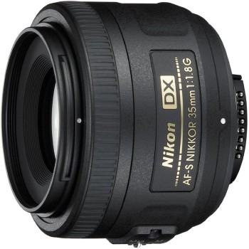 Nikon Af-S Dx Nikkor 35 Mm F/1.8G Prime Lens for Digital SLR Camera (Black)