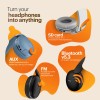 Noise Two Wireless On Ear Headphones with 50 Hours Playtime, Low Latency(up to 45ms), 4 Play Modes, Dual Pairing, BT v5.3 (Serene Blue)
