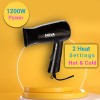Nova NHP 8100 Silky Shine 1200 W Hot and Cold Foldable Hair Dryer (Black)