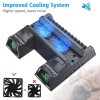 OIVO PS4 Regular/PlayStation 4 Slim/Pro Cooler, Multifunctional Vertical Cooling Stand, Controller Charger with Led Indicators